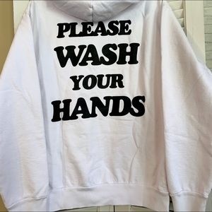 TALENTLESS PLEASE WASH YOUR HANDS HOODIE